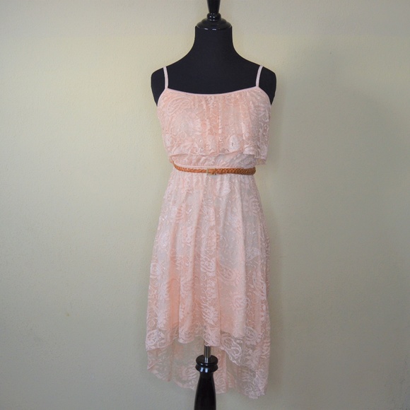Love Reign Dresses & Skirts - Light Pink High Low Spaghetti Strap Dress